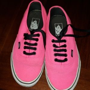 Women's pink vans.